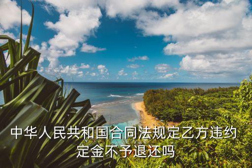 主張違約金后已付定金返還嗎,房屋買賣合同違約金和定金可以一并主張嗎