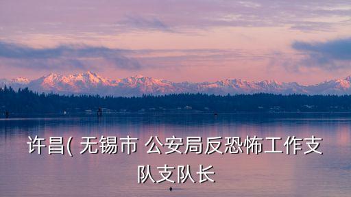 許昌( 無錫市 公安局反恐怖工作支隊支隊長