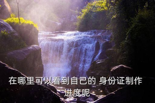 怎么查詢身份證辦理進(jìn)度,沒有受理號(hào)怎么查詢身份證辦理進(jìn)度