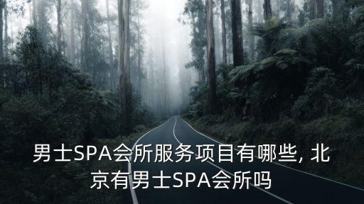 男士SPA會(huì)所服務(wù)項(xiàng)目有哪些, 北京有男士SPA會(huì)所嗎