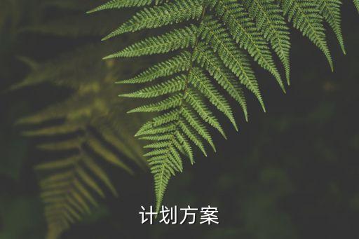 計(jì)劃方案