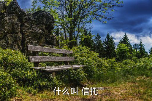 什么叫 信托