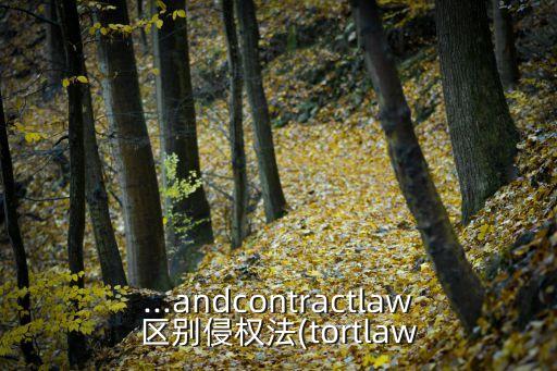 ...andcontractlaw區(qū)別侵權(quán)法(tortlaw