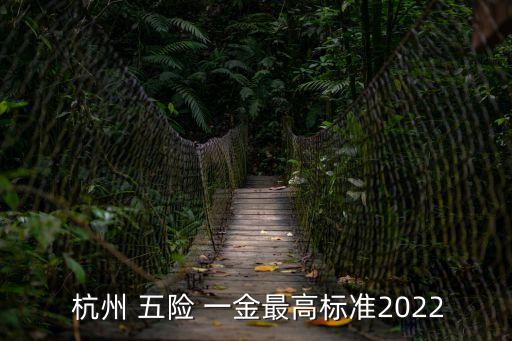  杭州 五險 一金最高標準2022