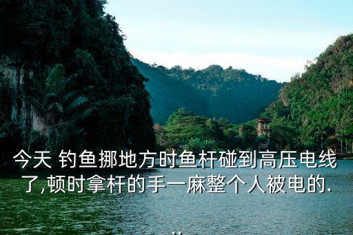 今天 釣魚挪地方時魚桿碰到高壓電線了,頓時拿桿的手一麻整個人被電的...