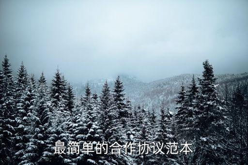 最簡單的合作協(xié)議范本