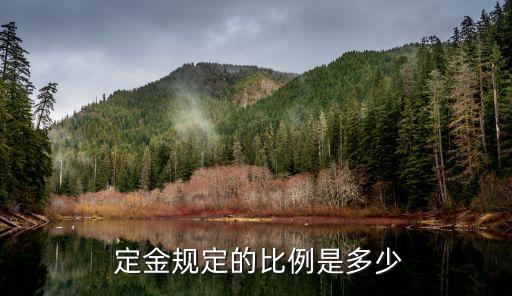 國(guó)家法定的定金限額