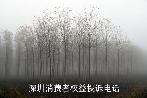  深圳消費者權(quán)益投訴電話
