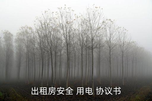 出租房安全 用電 協(xié)議書(shū)