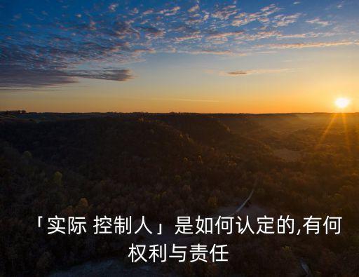 實際控制人