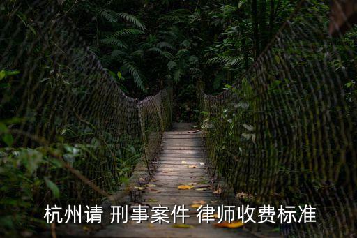 杭州刑事律師