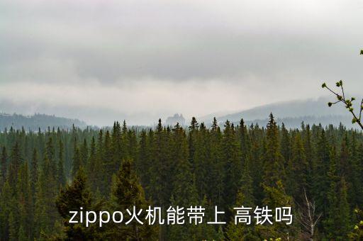 zippo火機(jī)能帶上 高鐵嗎