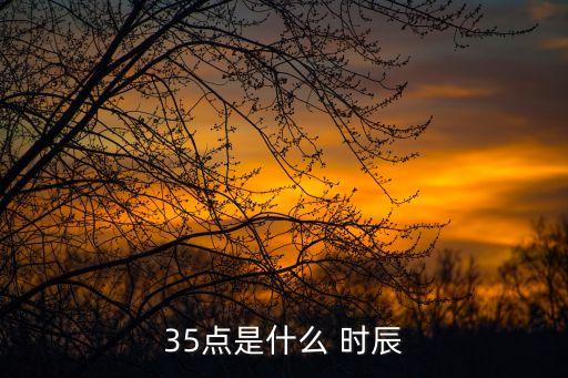 35點是什么 時辰