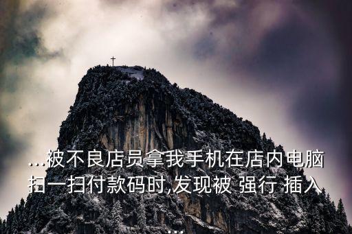 ...被不良店員拿我手機在店內(nèi)電腦掃一掃付款碼時,發(fā)現(xiàn)被 強行 插入...