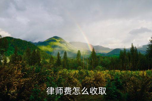  律師費(fèi)怎么收取