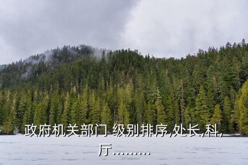 政府機(jī)關(guān)部門 級別排序,處長,科,廳………