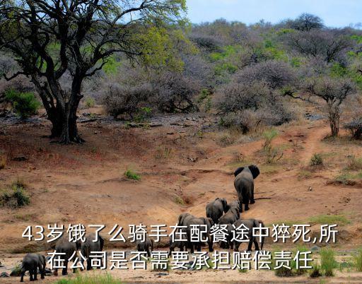 43歲餓了么騎手在配餐途中猝死,所在公司是否需要承擔(dān)賠償責(zé)任