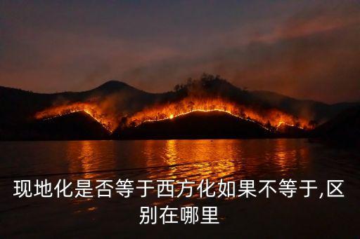 現(xiàn)地化是否等于西方化如果不等于,區(qū)別在哪里