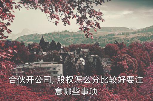 公司合伙人股權(quán)分配與責(zé)任協(xié)議,二人合伙開(kāi)店合作合同范本