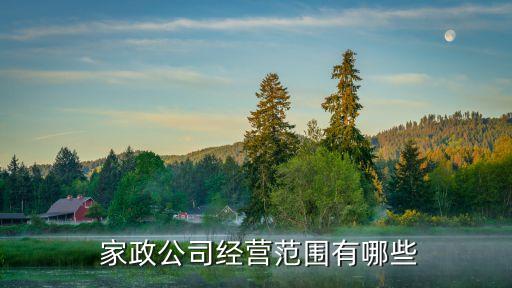 家政服務(wù)包括哪些項(xiàng)目,經(jīng)營范圍家政服務(wù)包括哪些項(xiàng)目