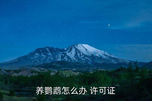 養(yǎng)鸚鵡怎么辦 許可證