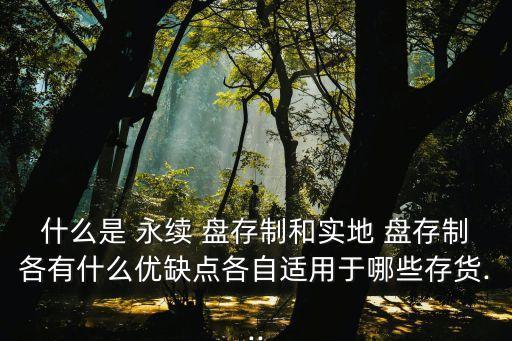 永續(xù)盤(pán)存制