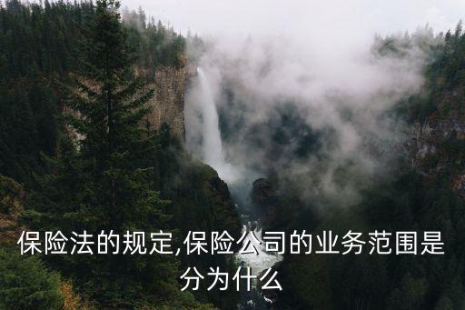 保險(xiǎn)法的規(guī)定,保險(xiǎn)公司的業(yè)務(wù)范圍是分為什么