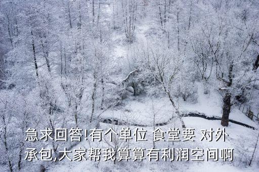 公司食堂對外承包,400人公司食堂對外承包