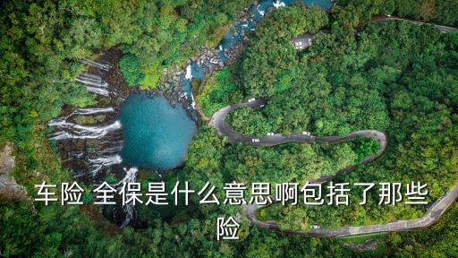  車險 全保是什么意思啊包括了那些險