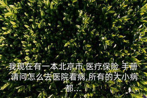 我現(xiàn)在有一本北京市 醫(yī)療保險(xiǎn) 手冊,請(qǐng)問怎么去醫(yī)院看病,所有的大小病都...