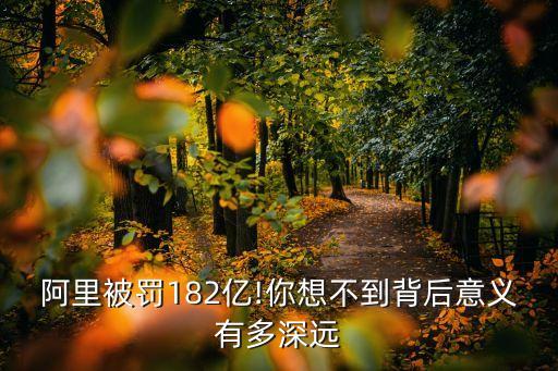 阿里巴巴罰款