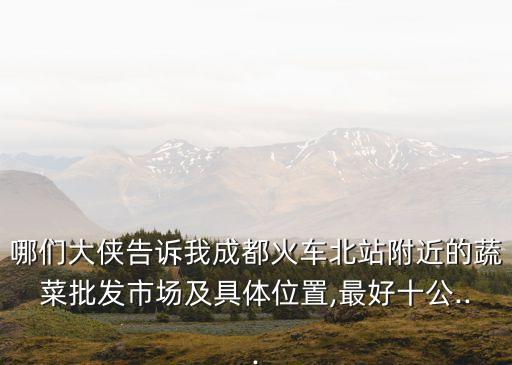 離我最近的菜市場,附近的菜市場