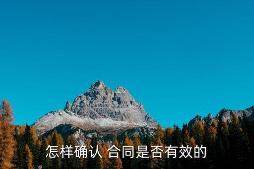 合同有效的情形,合同免責(zé)條款有效的情形