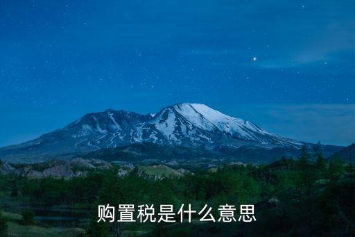 購(gòu)車稅