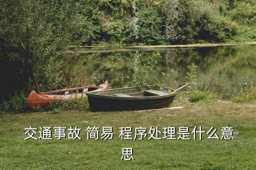 交通事故簡易程序