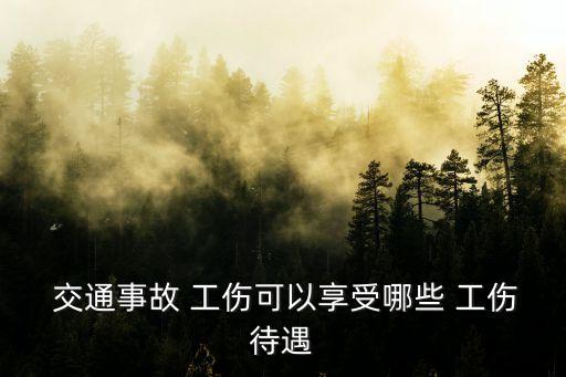  交通事故 工傷可以享受哪些 工傷待遇