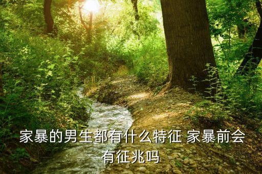  家暴的男生都有什么特征 家暴前會(huì)有征兆嗎