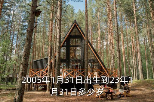 2005年1月31日出生到23年1月31日多少歲