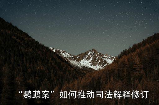 掏鳥案
