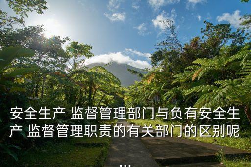 安全生產監(jiān)督
