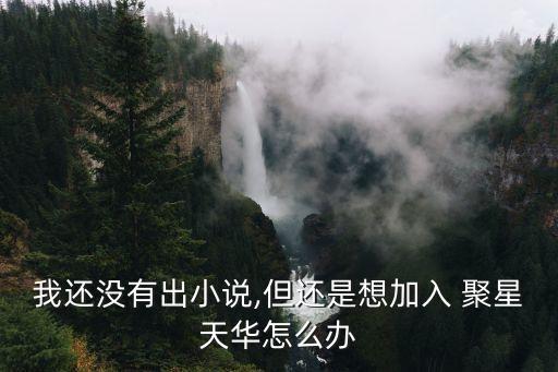 我還沒有出小說,但還是想加入 聚星天華怎么辦