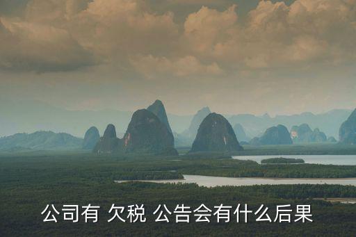 欠稅公告