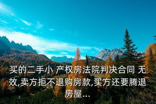 確認(rèn)合同無效糾紛案例小產(chǎn)權(quán)房,利害關(guān)系人確認(rèn)合同無效糾紛案例