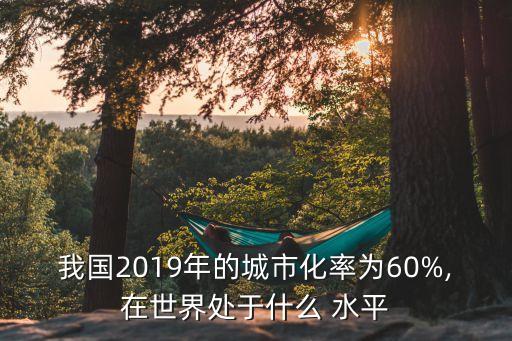 城鎮(zhèn)化水平
