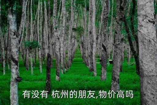 有沒有 杭州的朋友,物價(jià)高嗎
