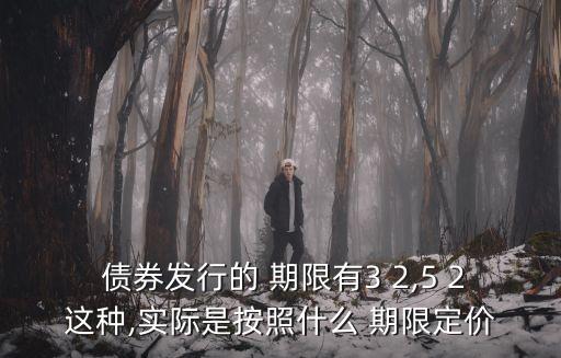  債券發(fā)行的 期限有3 2,5 2這種,實(shí)際是按照什么 期限定價(jià)