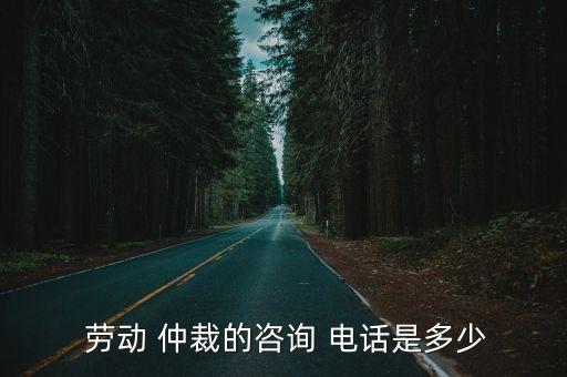  勞動 仲裁的咨詢 電話是多少