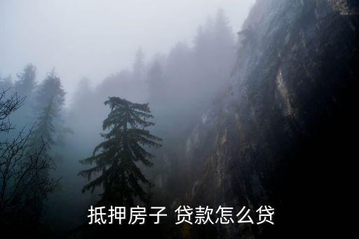  抵押房子 貸款怎么貸