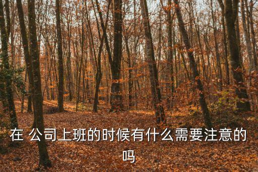 在公司
