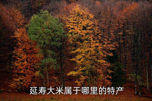  延壽大米屬于哪里的特產(chǎn)